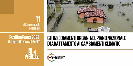 Position paper del Gdl 11 su Pnacc e insediamenti urbani