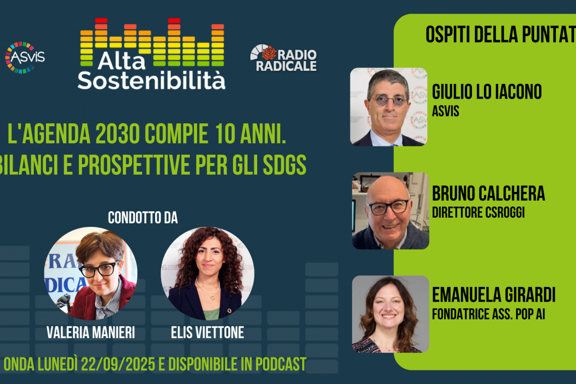L'Agenda 2030 compie 10 anni. Bilanci e prospettive per gli SDGs