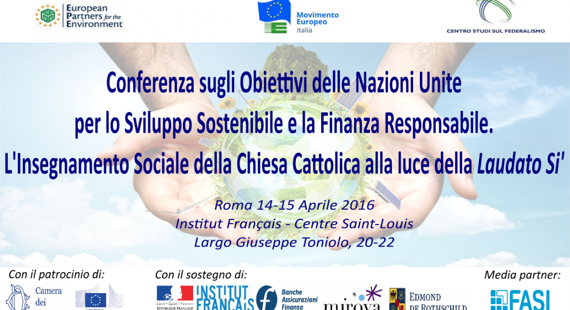 Verso la formazione di una piattaforma globale tra soggetti non istituzionali per la realizzazione degli SDGs, 21 aprile 2016