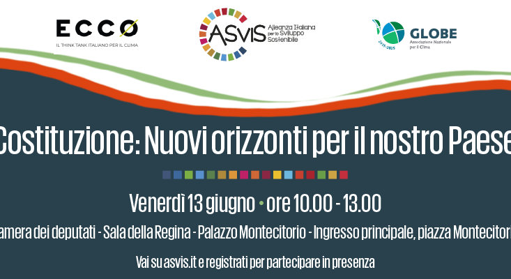 Il 13 giugno l'evento ASviS-Ecco-Globe Italia 